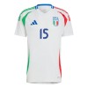 Maillot de Supporter Italie Giorgio Scalvini 15 Extérieur Euro 2024 Pour Homme